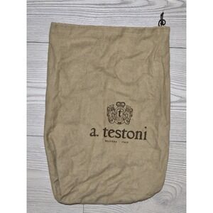Vintage A. Testoni‎ Shoe Bag 14"x9.5" Bologna Italy Dust Bag